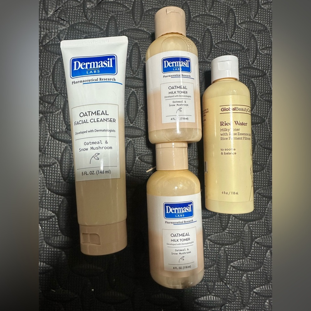 Dermasil And Others Skin Care Lot Oat Milky Toner and Rice Water Toner